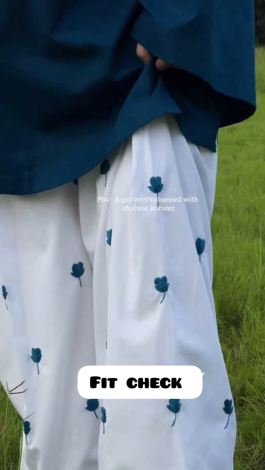 Blue Cherry FARSHI SHALWAR