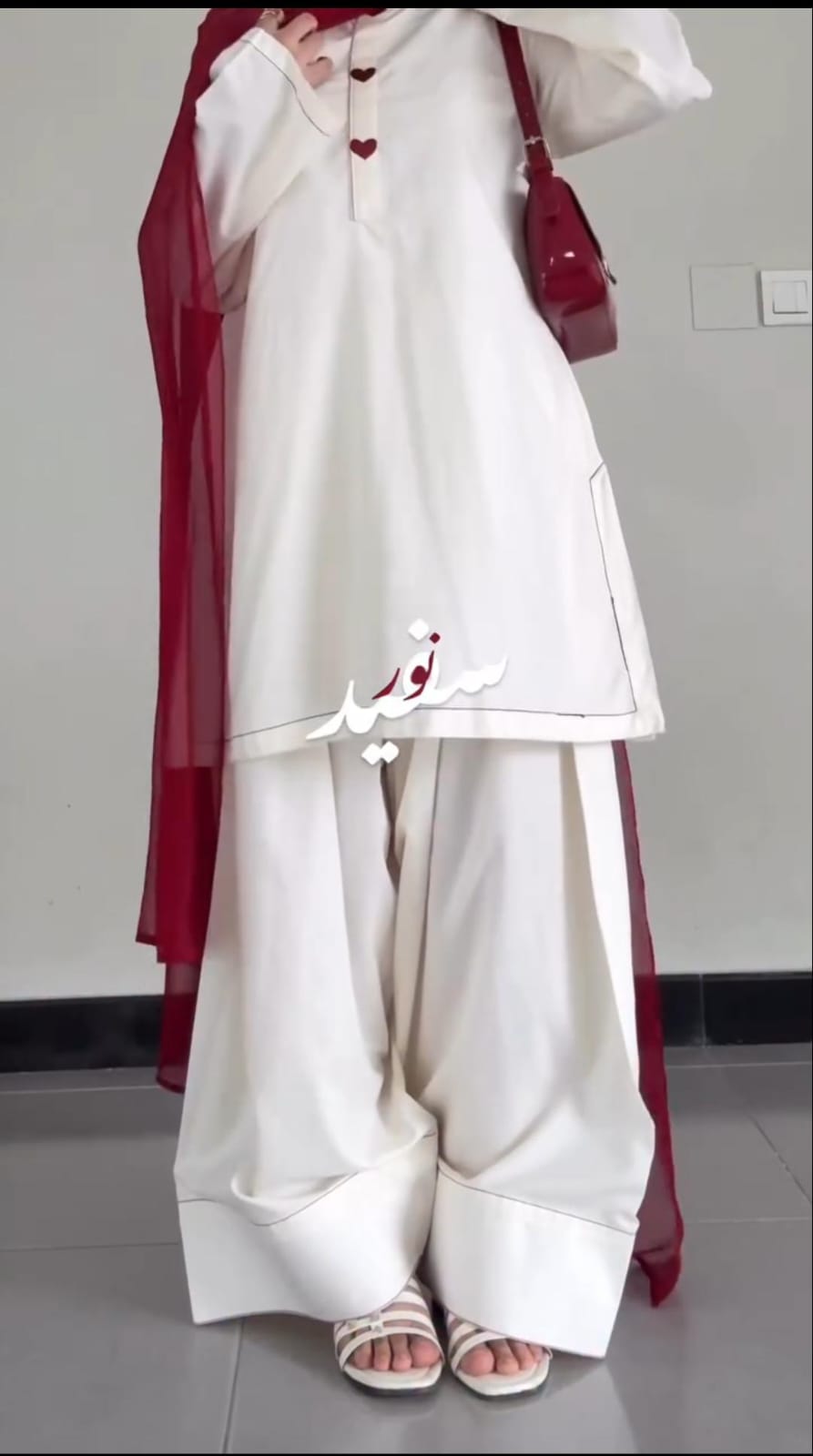 Noor Embroidered farshi shalwar 3pc