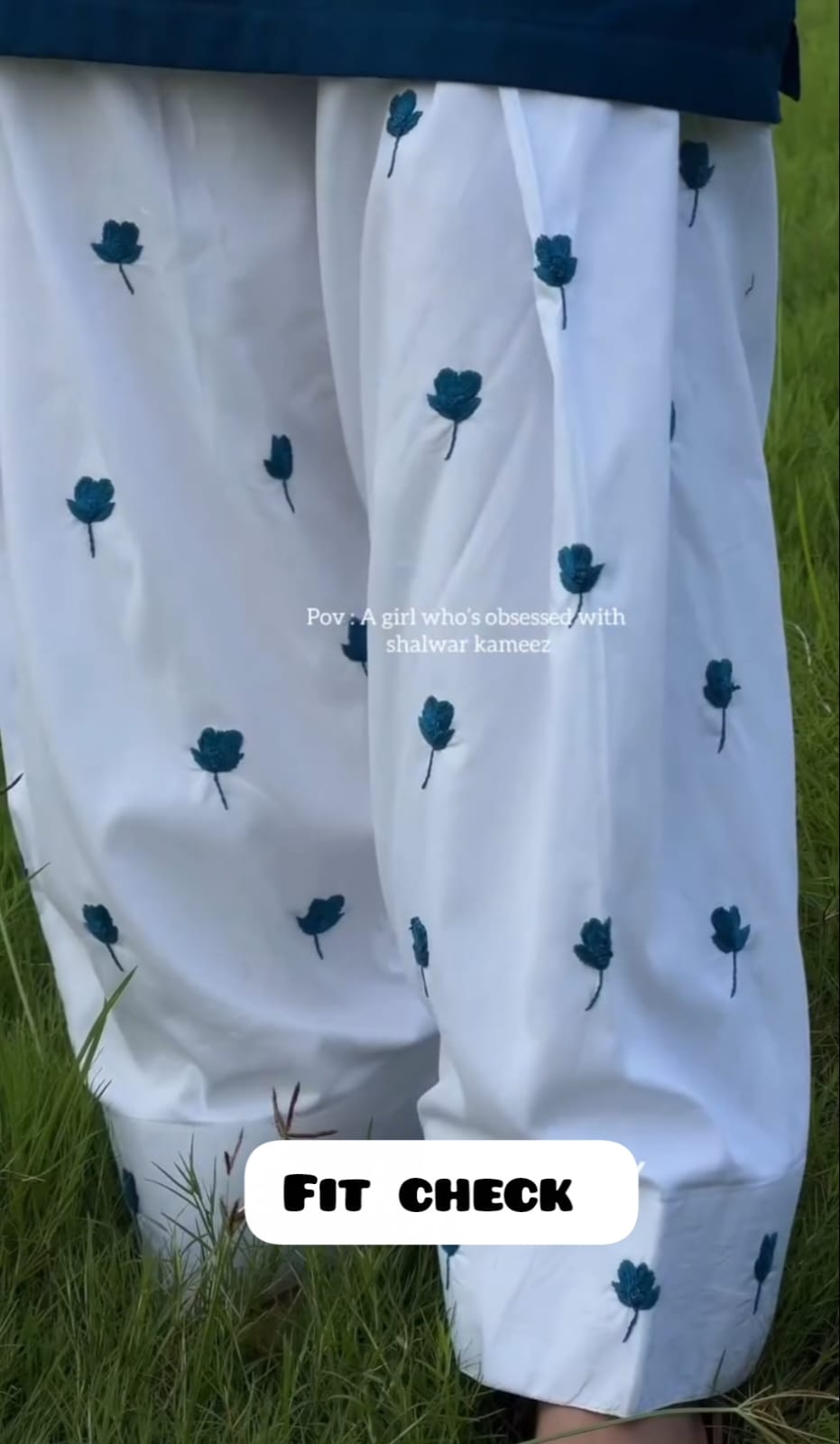 Blue Cherry FARSHI SHALWAR