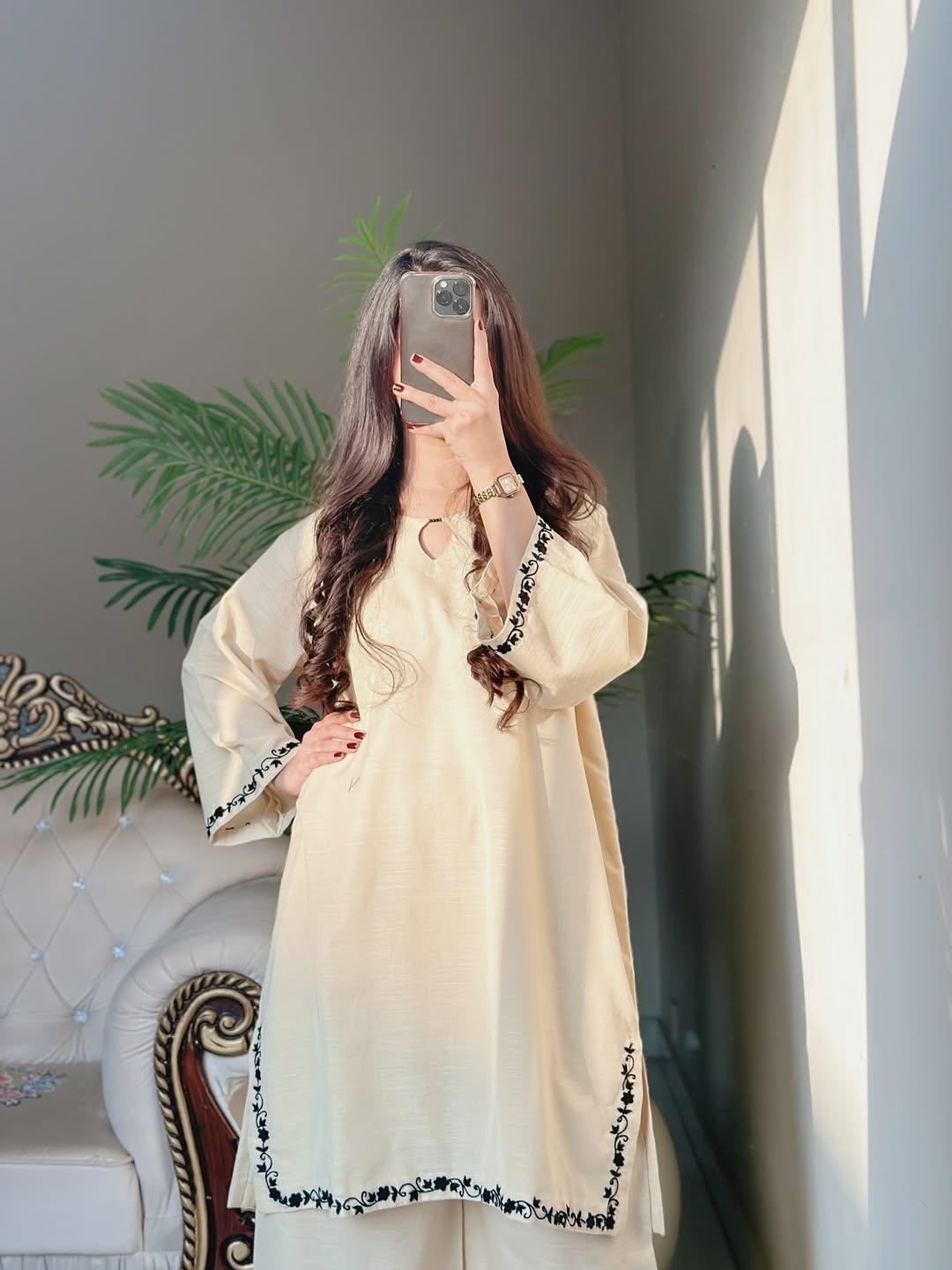 Zarf Embroidered Co_ord Set